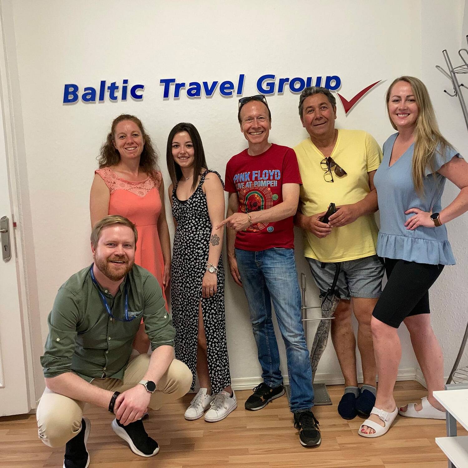 Christian Loth avec l'équipe de Baltic Travel Group